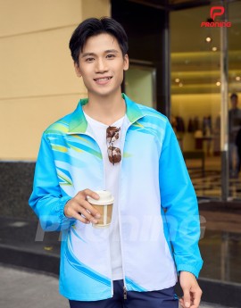 Bộ gió thể thao nam MDB-257 xanh cô ban phối navy
